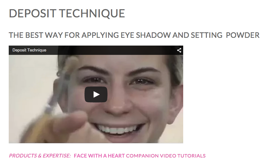 Deposit technique video tutprial